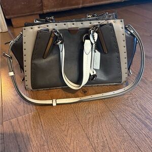 Coach Grey, Blue and Black Rivet Dreamer Women's Bag